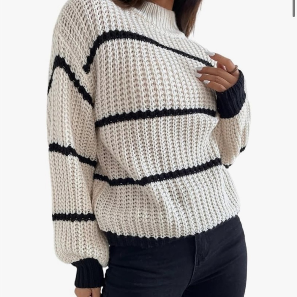 5/$25 SHEIN Striped Knit Sweater